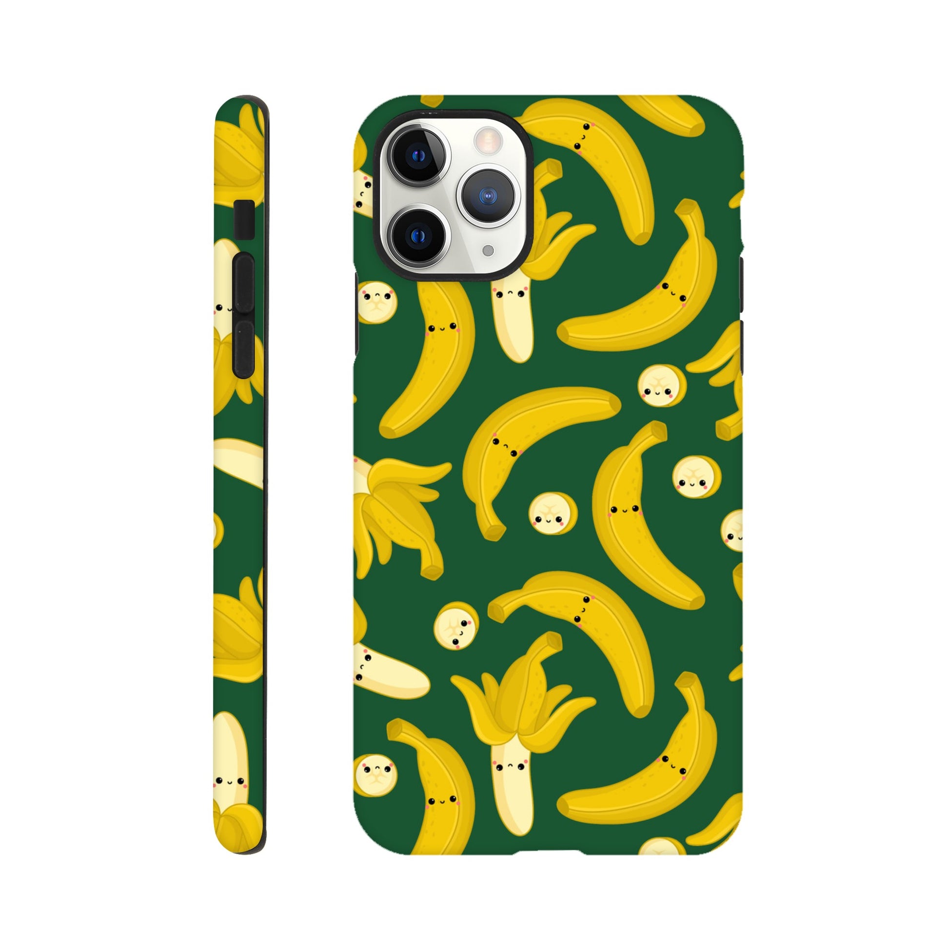 Happy Bananas - Phone Tough Case iPhone 11 Pro Max Phone Case food Globally Fulfilled