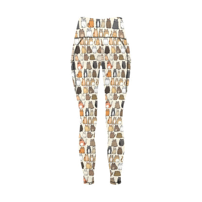 Lots Of Cats - Women's All Over Print Leggings with Pockets