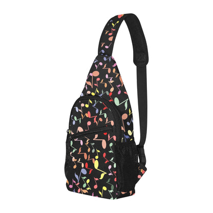 Quavers, Music Notes - Chest Bag With Full Print