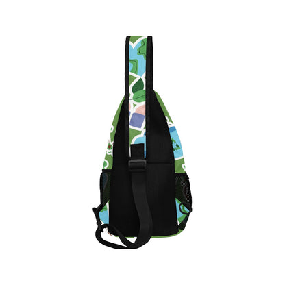 Earth Stickers - Cross-Body Chest Bag Cross-Body Chest Bag