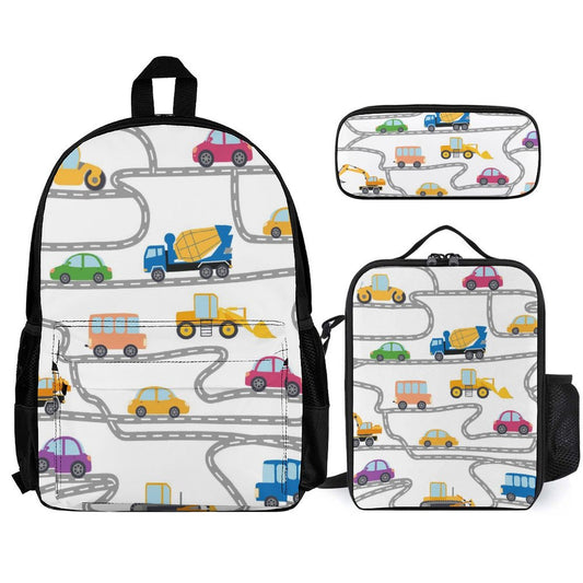 On The Road - School Backpack Three Piece Set