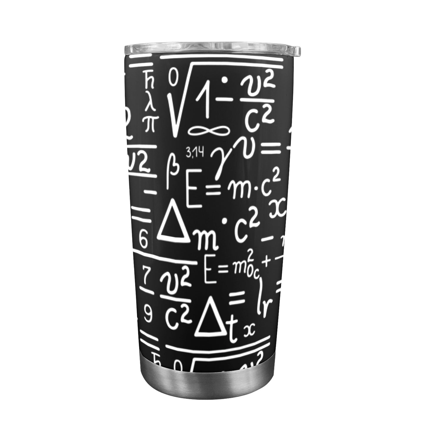 Mathematics - 20oz Travel Mug with Clear Lid Clear Lid Travel Mug Maths Science