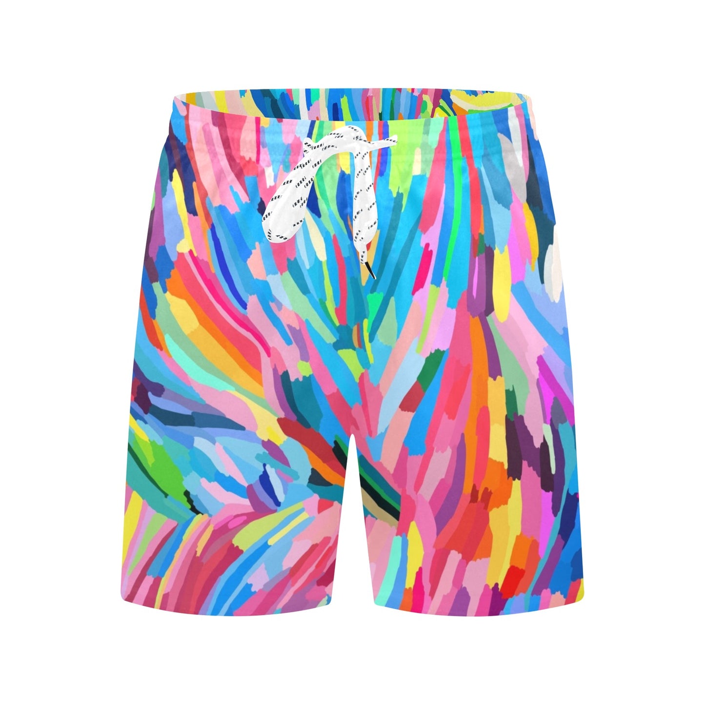 Brushstrokes - Men's Mid-Length Beach Shorts