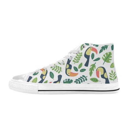 Toucans - Men's High Top Canvas Shoes