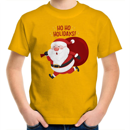 Santa Ho Ho Holidays, Christmas - Kids Youth T-Shirt