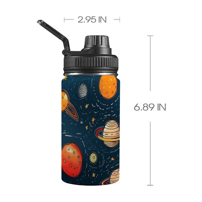 Galaxy - Kids Water Bottle with Chug Lid (12 oz) Kids Water Bottle with Chug Lid Printed Offshore Space