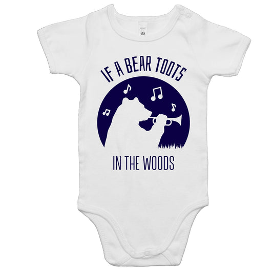 If A Bear Toots In The Woods - Baby Bodysuit