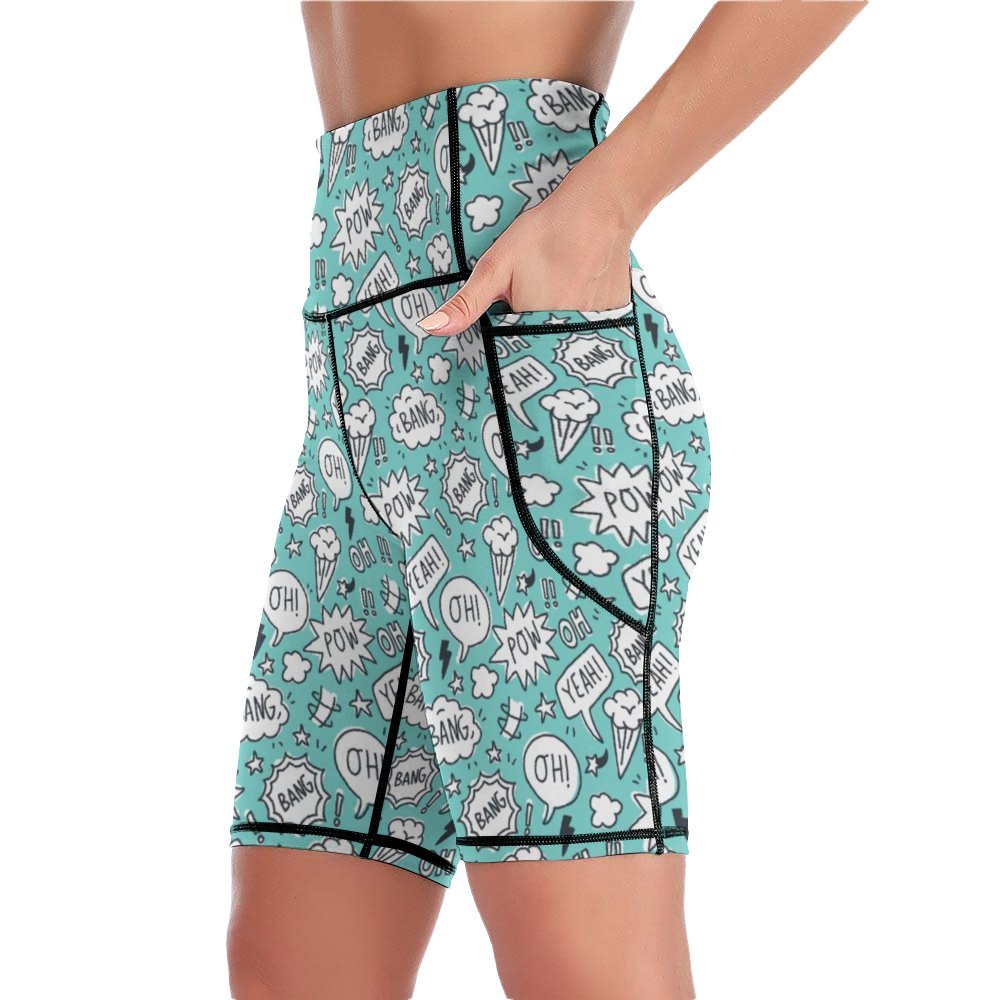 Women&#039;s Knee-Length Yoga Shorts Knee-Length Yoga Shorts