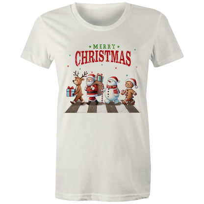 Fab Four, Merry Christmas - Womens T-shirt