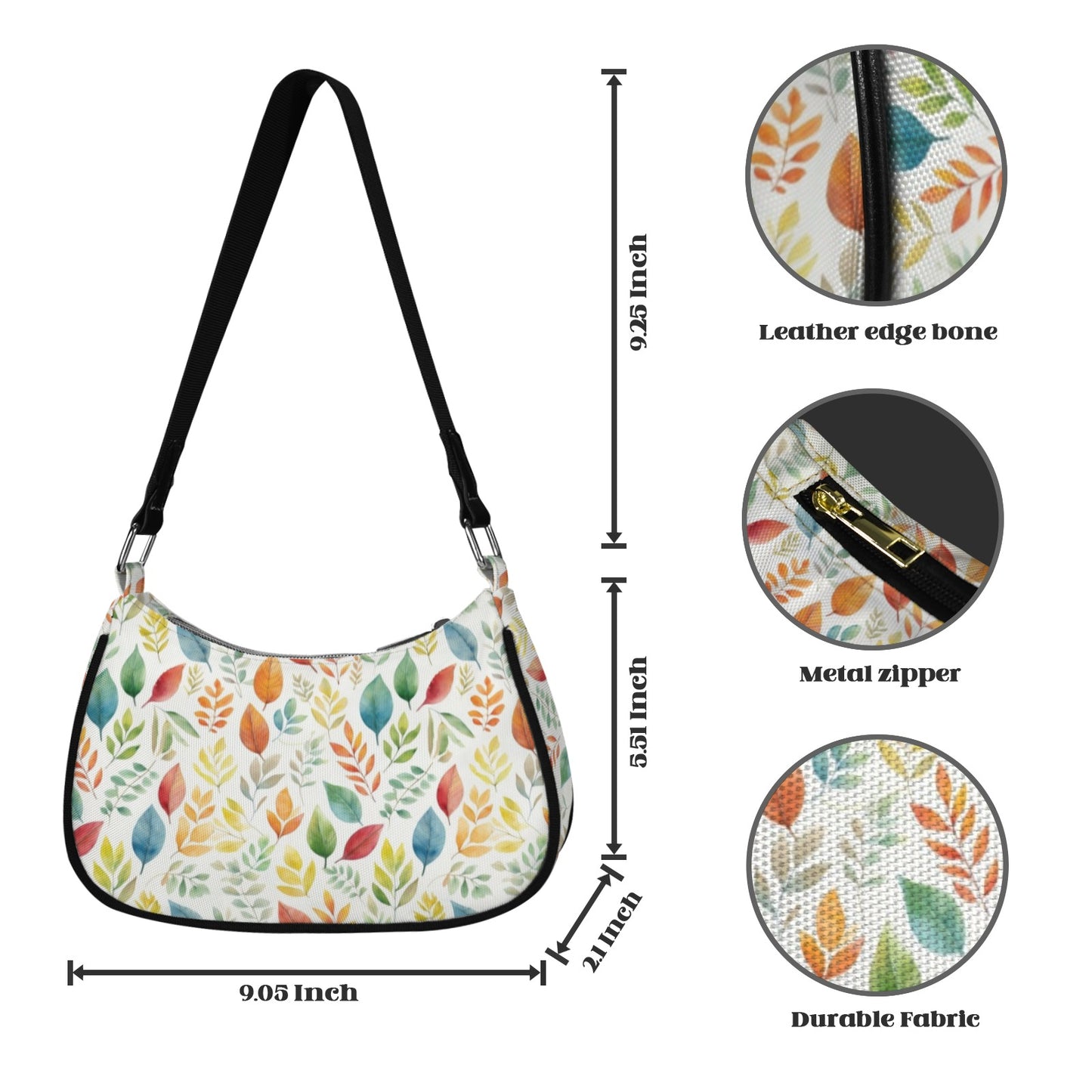 Autumn Leaves - Small Shoulder Bag Small Shoulder Bag Plants Printed Offshore