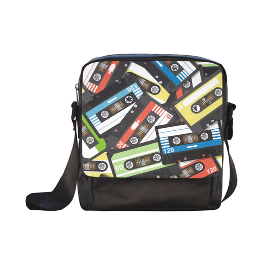 Cassette Tapes - Crossbody Nylon Bag Crossbody Bags