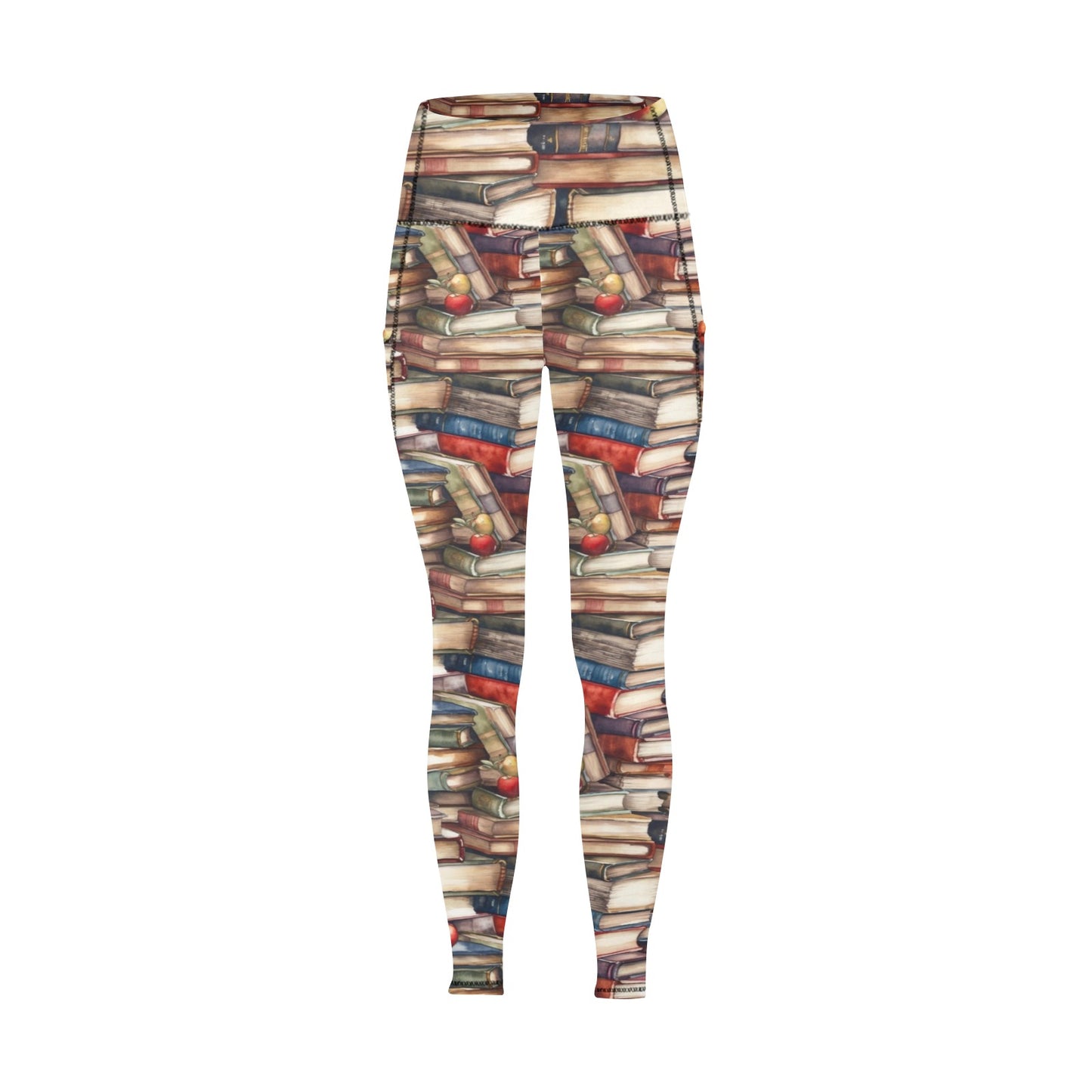 Watercolour Books - Women's Leggings with Pockets