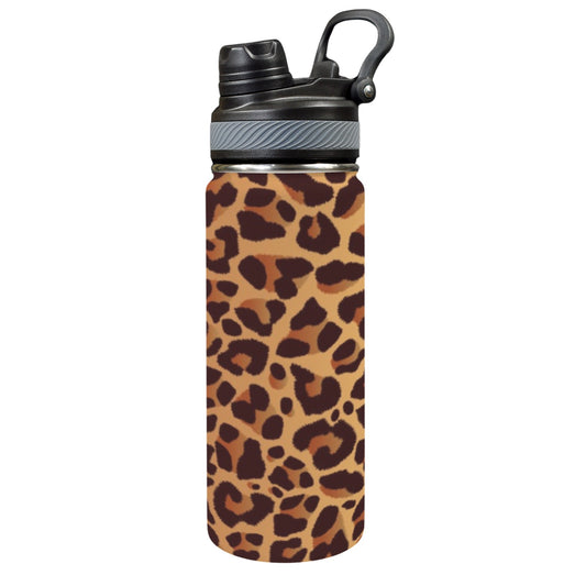 Leopard Print - Insulated Water Bottle with Dual-Use Lid (18oz) Insulated Water Bottle with Dual-Use Lid (18oz) animal Printed Offshore