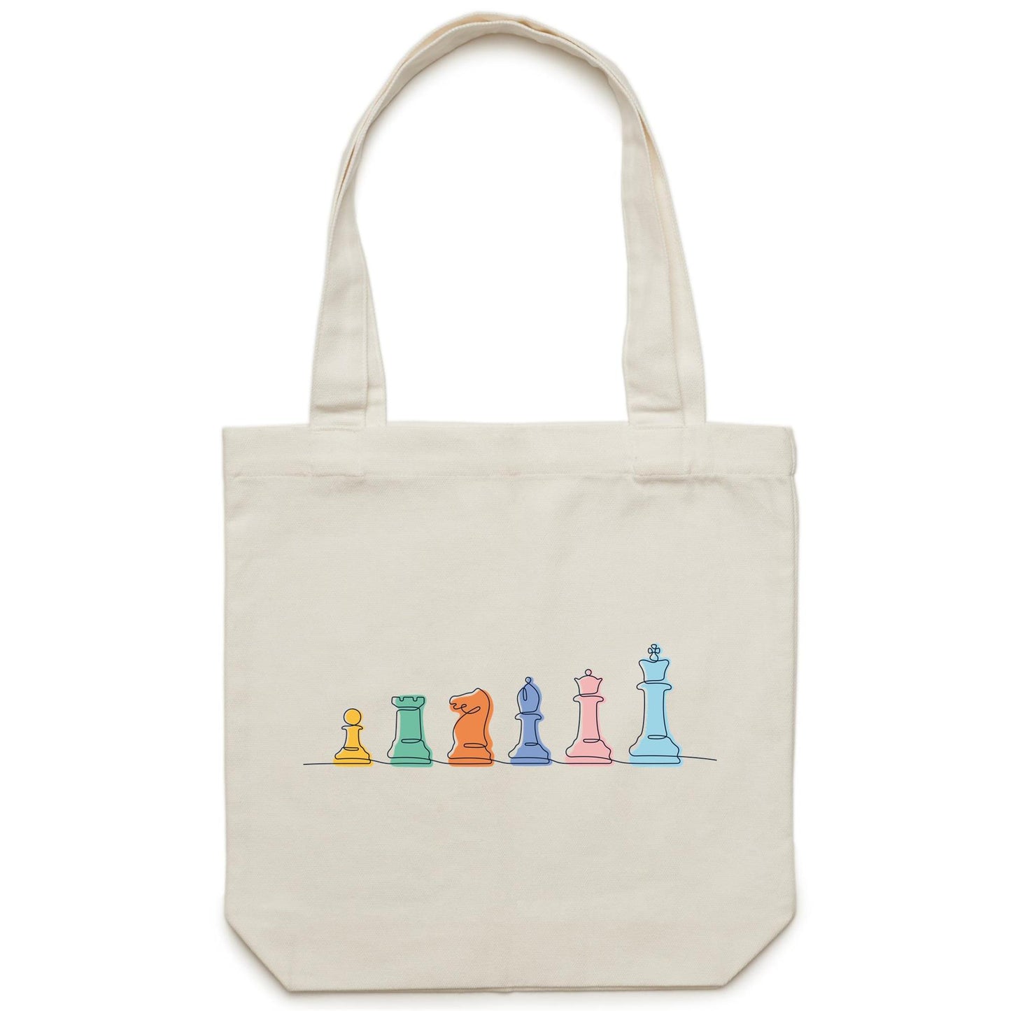 Chess - Canvas Tote Bag Cream One Size Tote Bag Chess Games