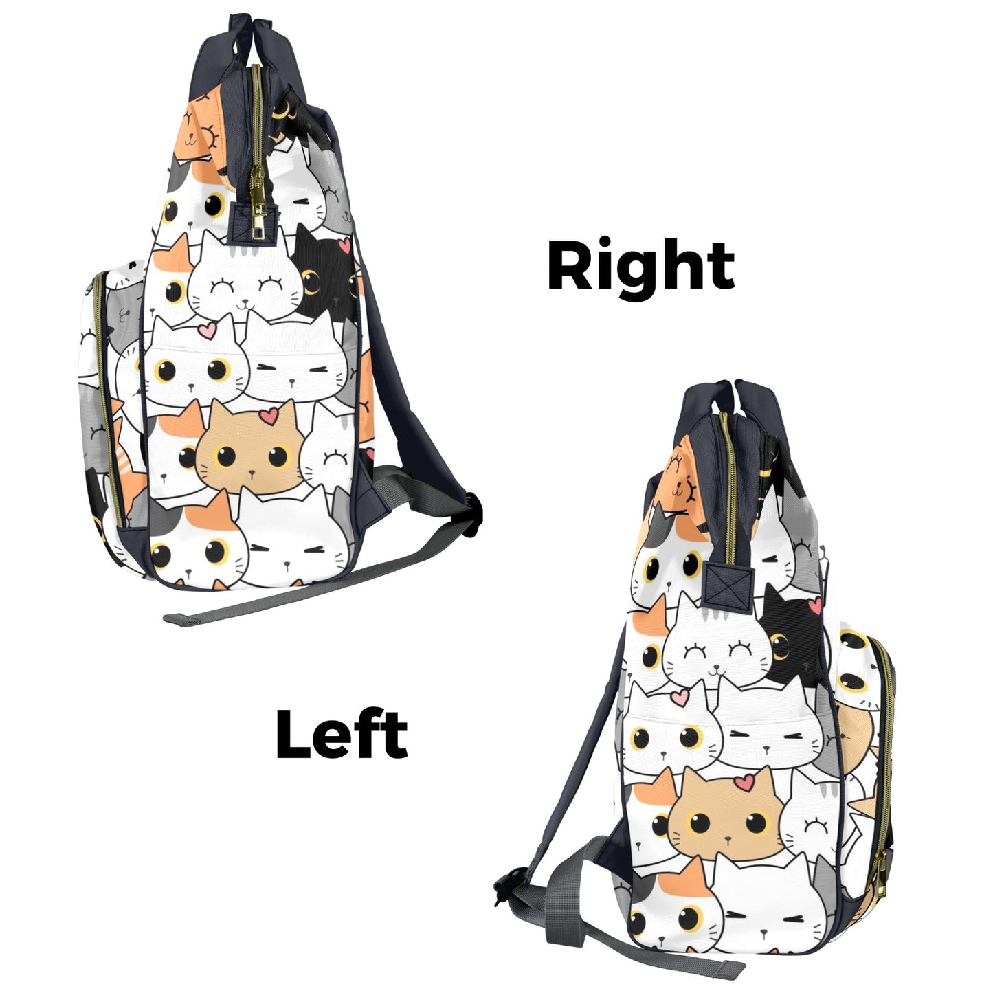 Cute Cartoon Cats - Multifunction Backpack