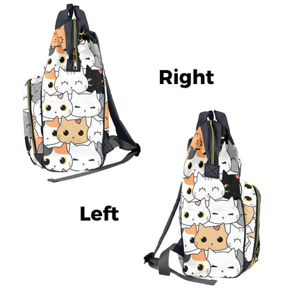 Cute Cartoon Cats - Multifunction Backpack