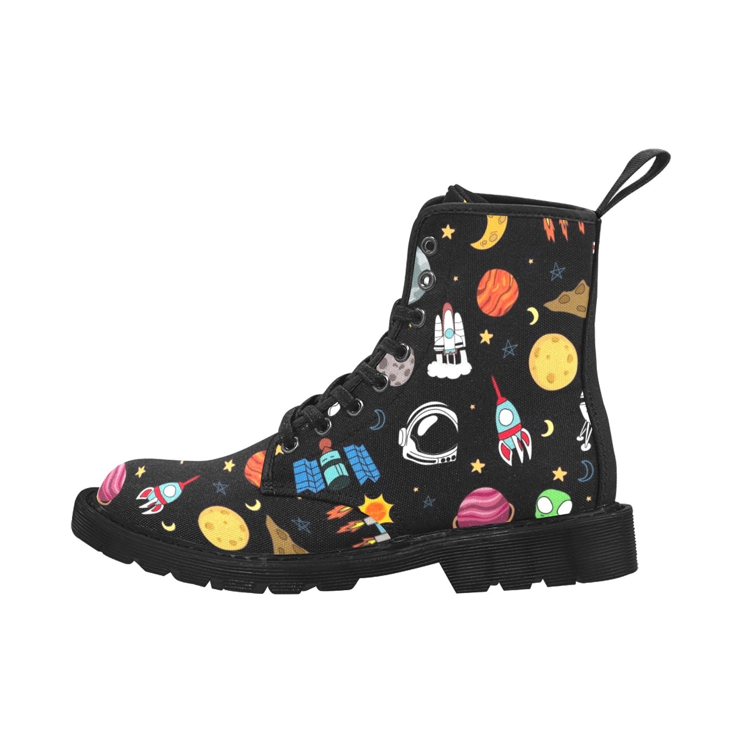 Kids Space - Martin Boots for Women (Black)