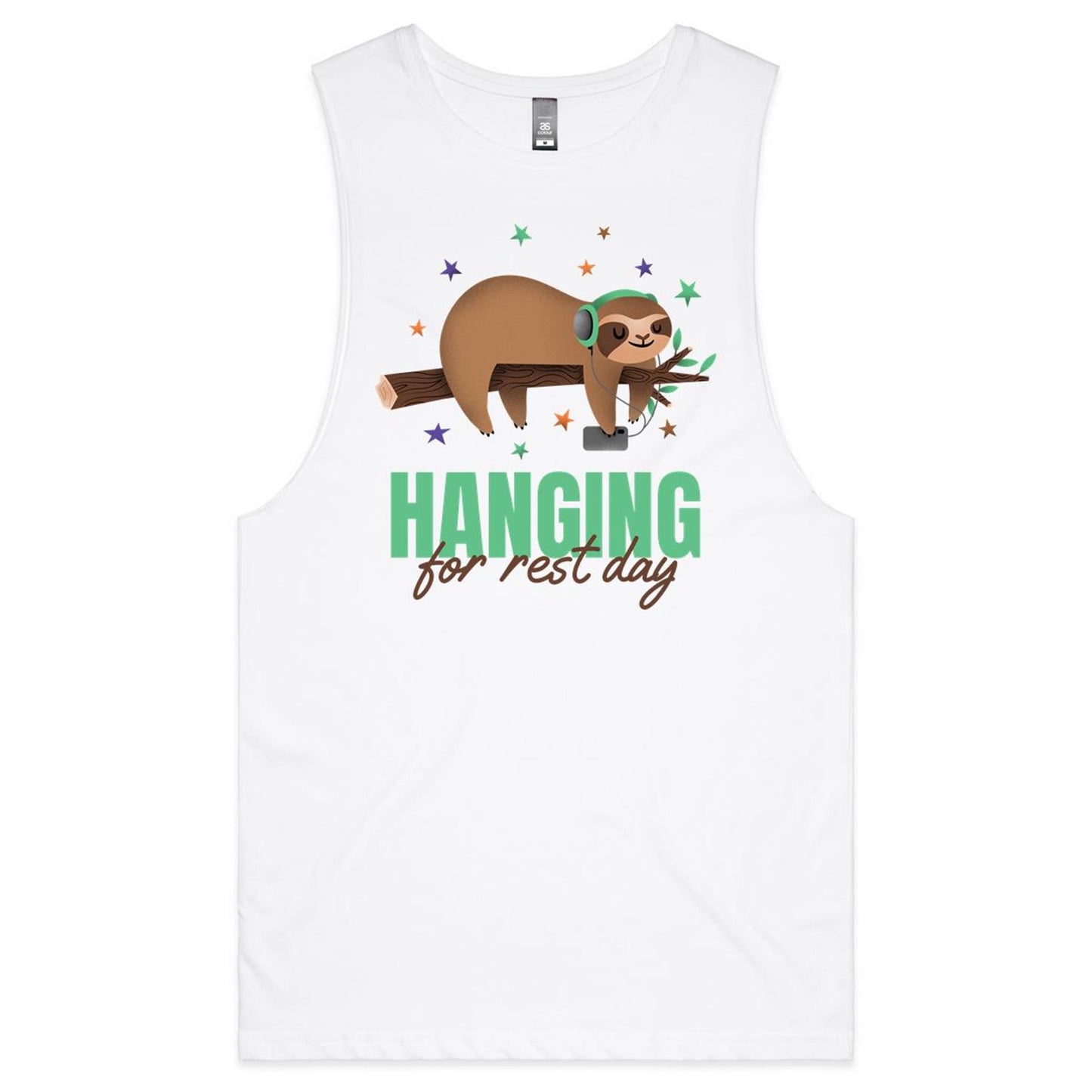 Hanging For Rest Day, Sloth - Tank Top Tee