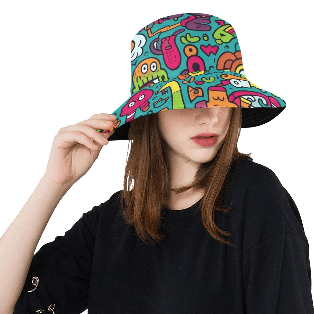 Crazy Characters - Womens Bucket Hat