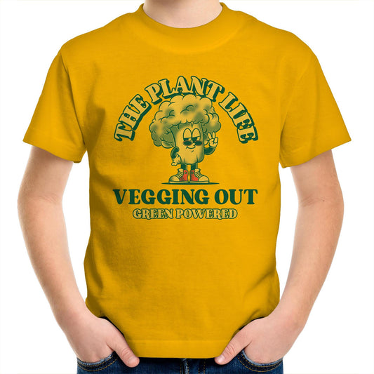 The Plant Life - Kids Youth T-Shirt Gold Kids Youth T-shirt Food Vegetarian