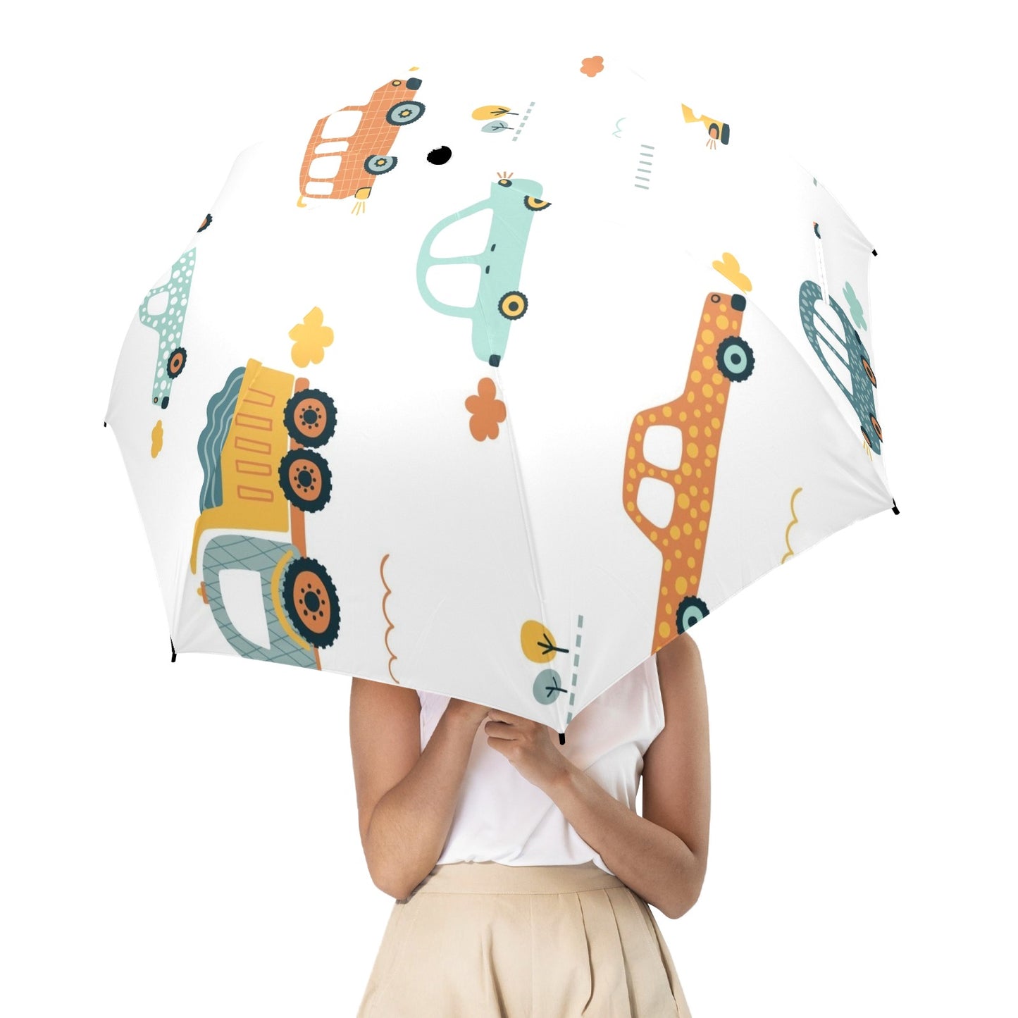 Cars - Semi-Automatic Foldable Umbrella