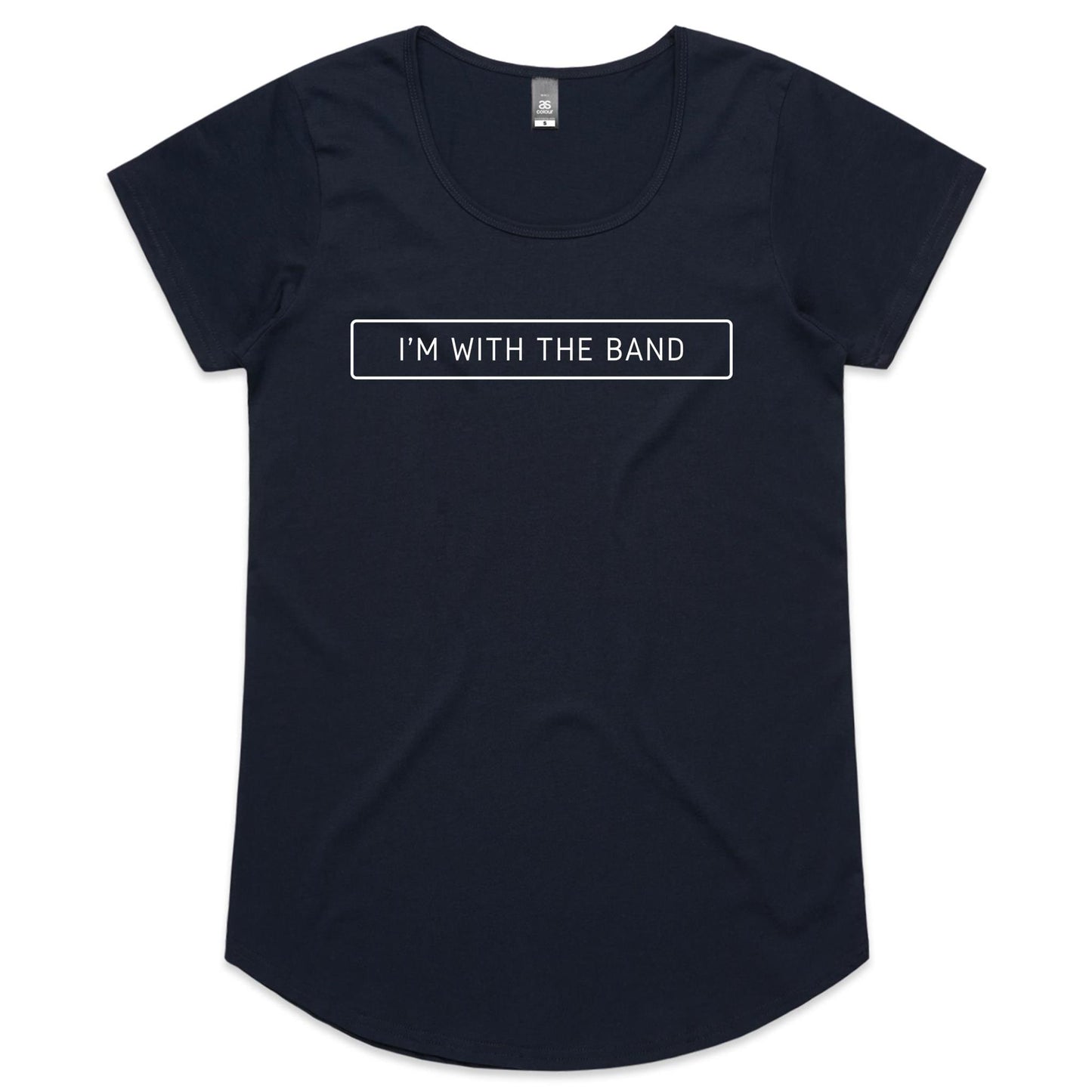 I'm With The Band - Womens Scoop Neck T-Shirt