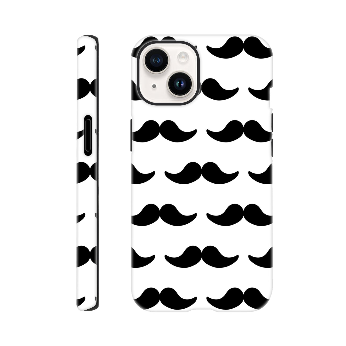 Moustache - Phone Tough Case iPhone 14 Phone Case Funny Globally Fulfilled