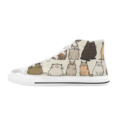 Lots Of Cats - Women's High Top Canvas Shoes