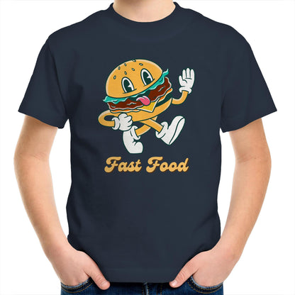 Fast Food, Hamburger - Kids Youth T-Shirt