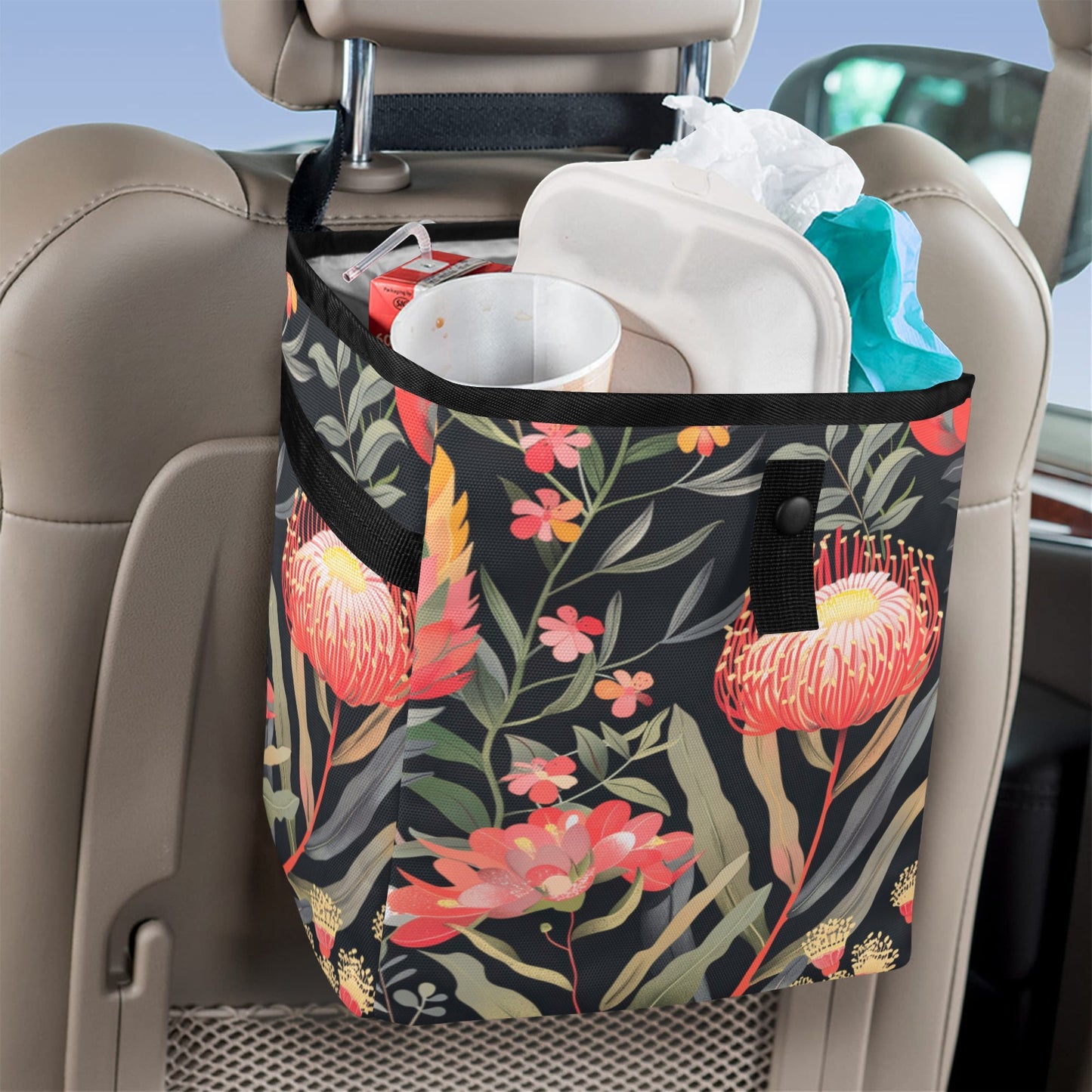 Australian Waratah Flower - Car Trash Bag