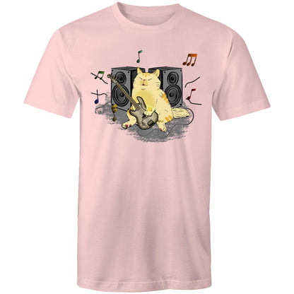 Cat Bass Player - Mens T-Shirt