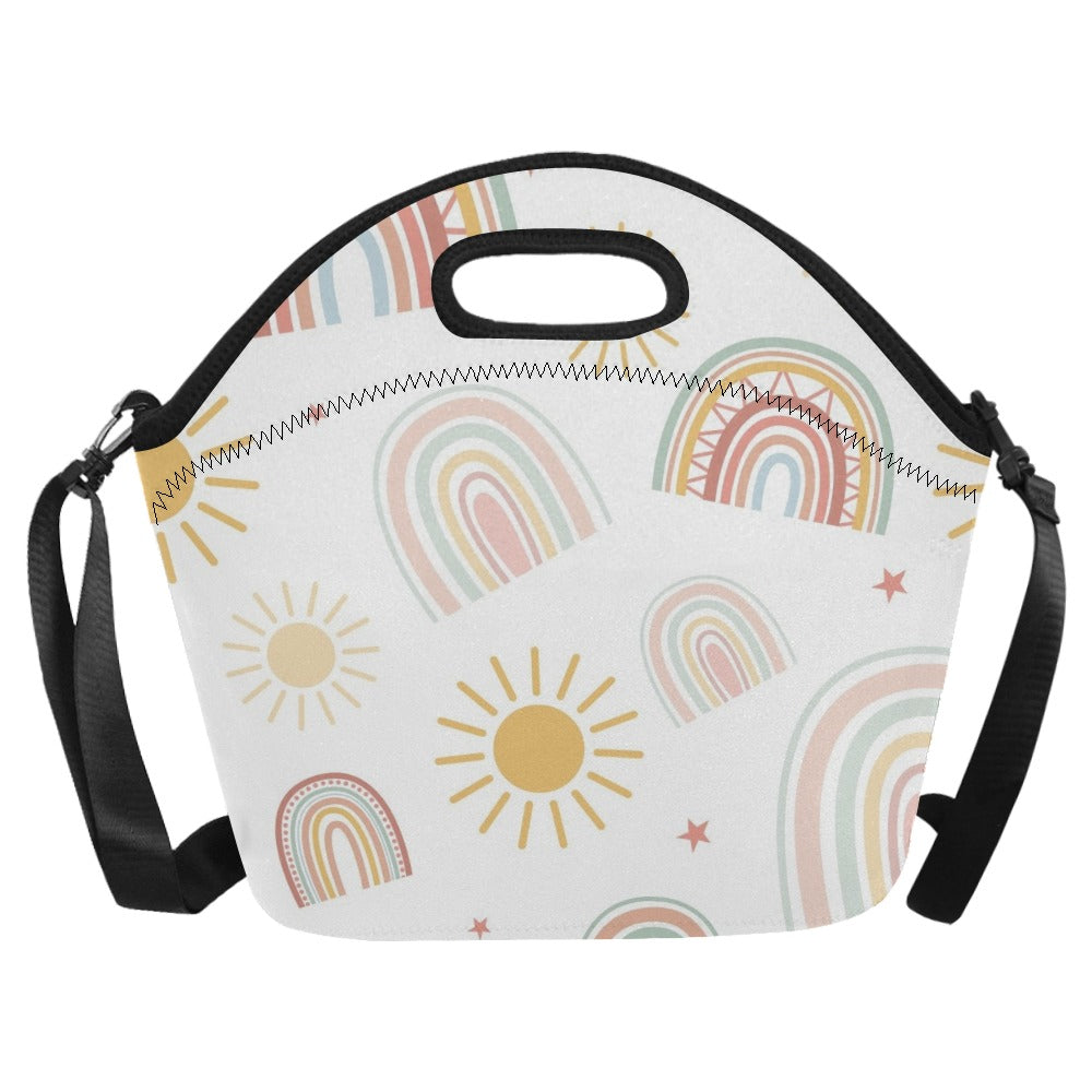 Pastel Rainbows - Neoprene Lunch Bag/Large