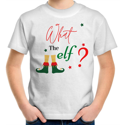What The Elf? - Kids Youth T-Shirt White Christmas Kids T-shirt Merry Christmas
