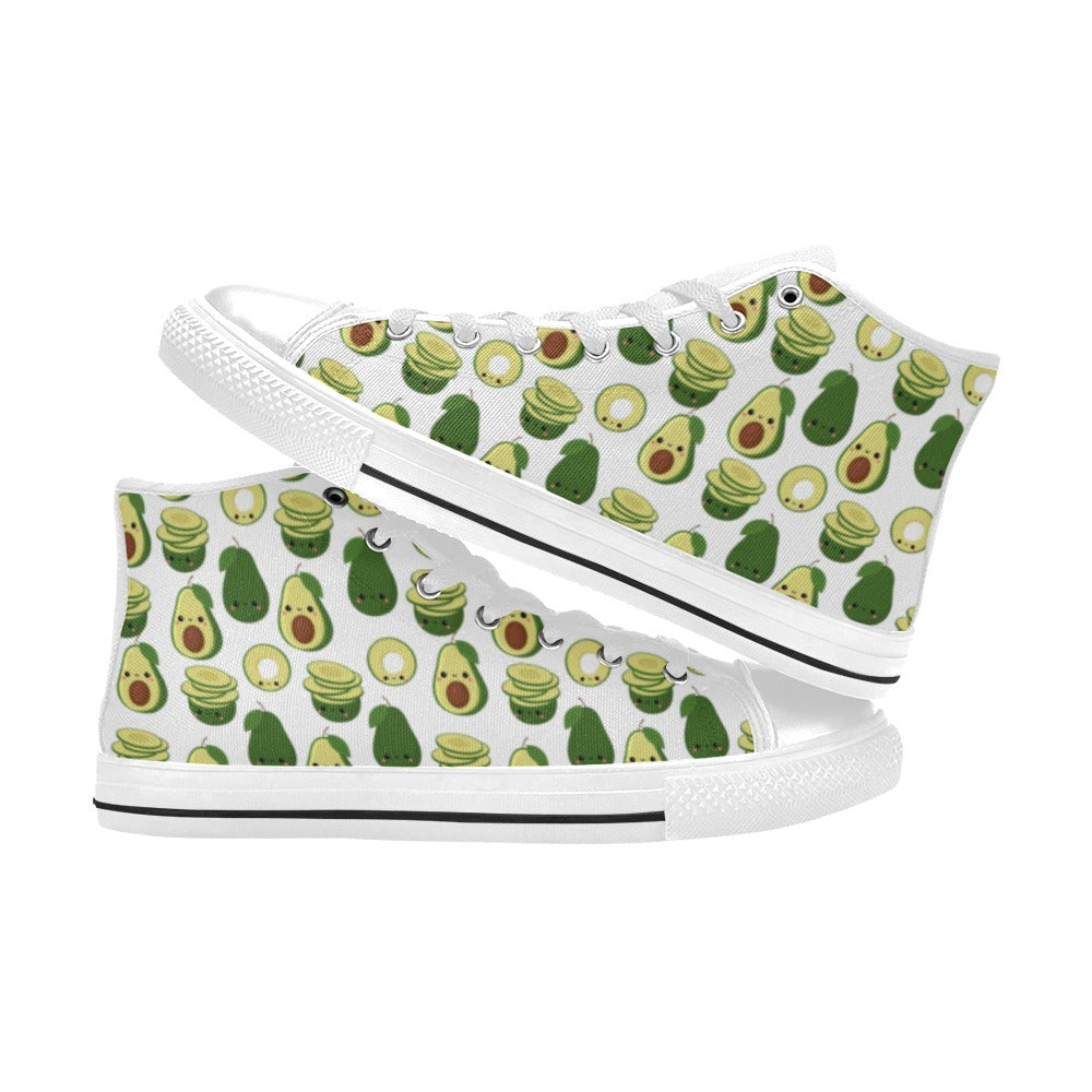 Cute Avocados - Women's High Top Canvas Shoes