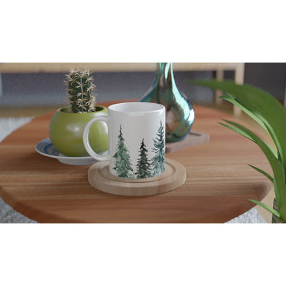 Trees - White 11oz Ceramic Mug White 11oz Mug Plants