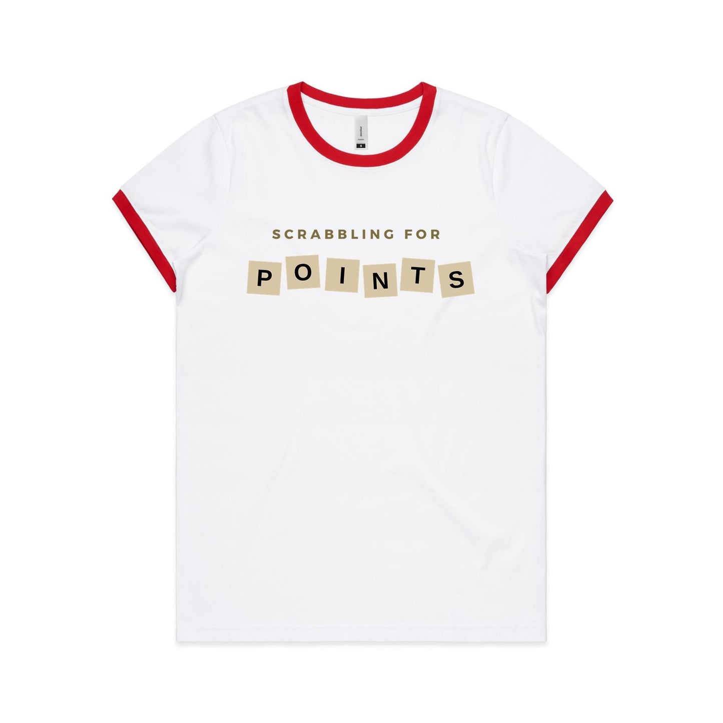 Scrabbling For Points - Women's Ringer Tee