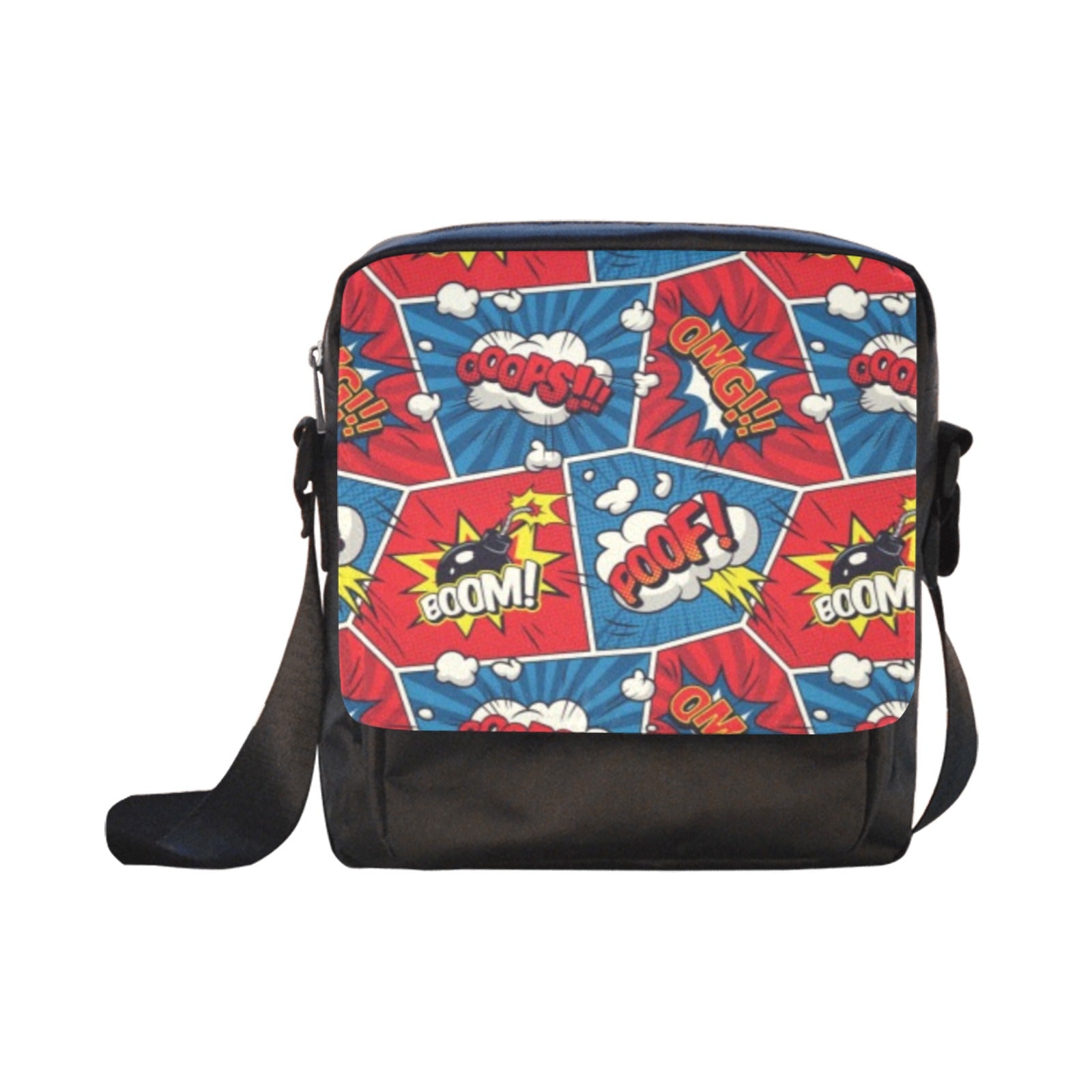 Comic Book Pop - Crossbody Nylon Bag Crossbody Bags comic Printed Offshore