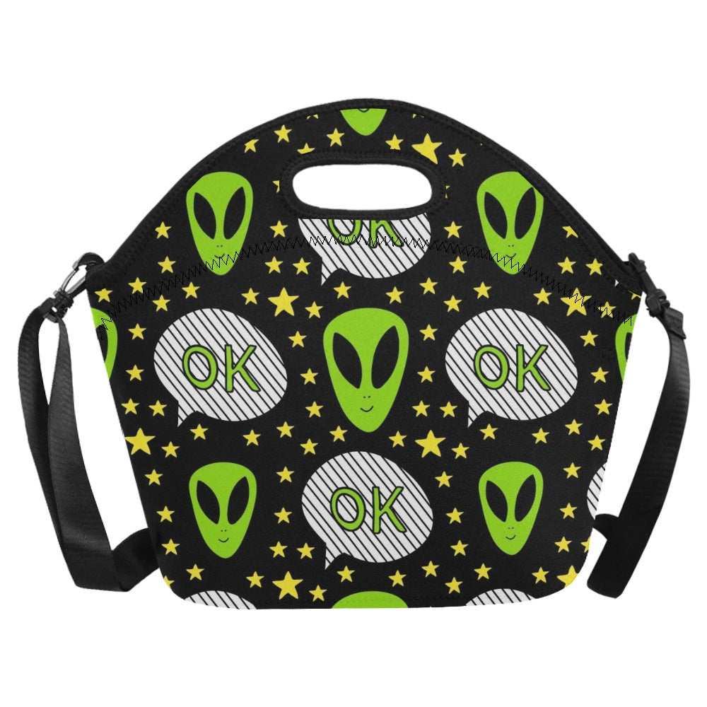 Alien OK - Neoprene Lunch Bag/Large Neoprene Lunch Bag/Large Printed Offshore