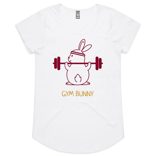 Gym Bunny - Womens Scoop Neck T-Shirt