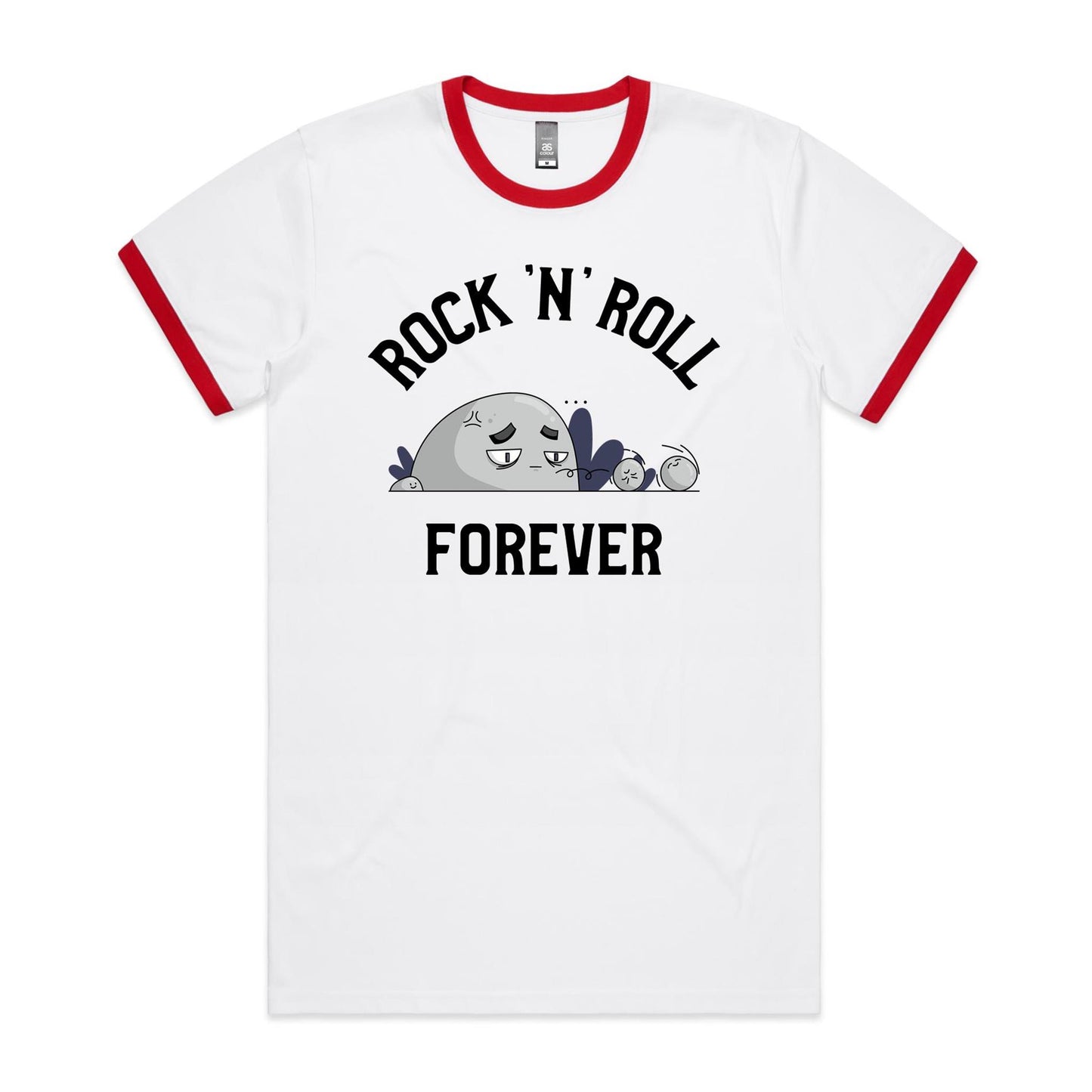 Rock And Roll Forever - Staple Ringer Tee