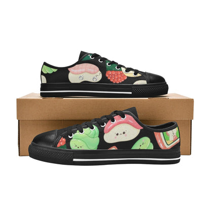 Happy Sushi - Women's Classic Canvas Shoes