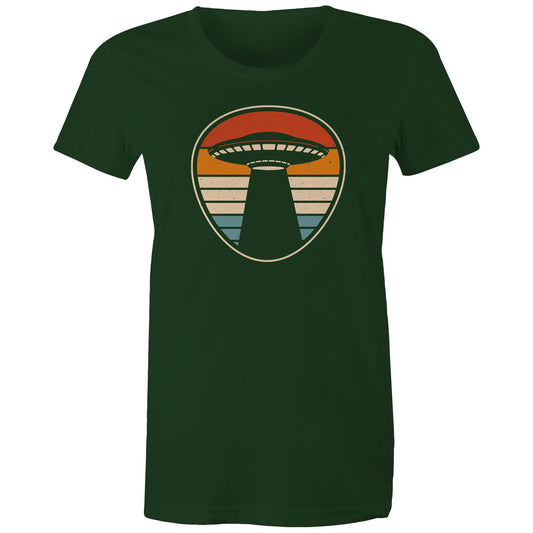 UFO, Retro Stripes - Womens T-shirt