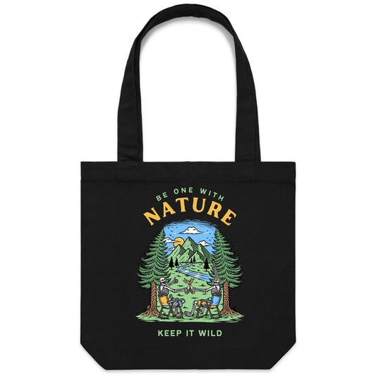 Be One With Nature, Skeletons - Canvas Tote Bag