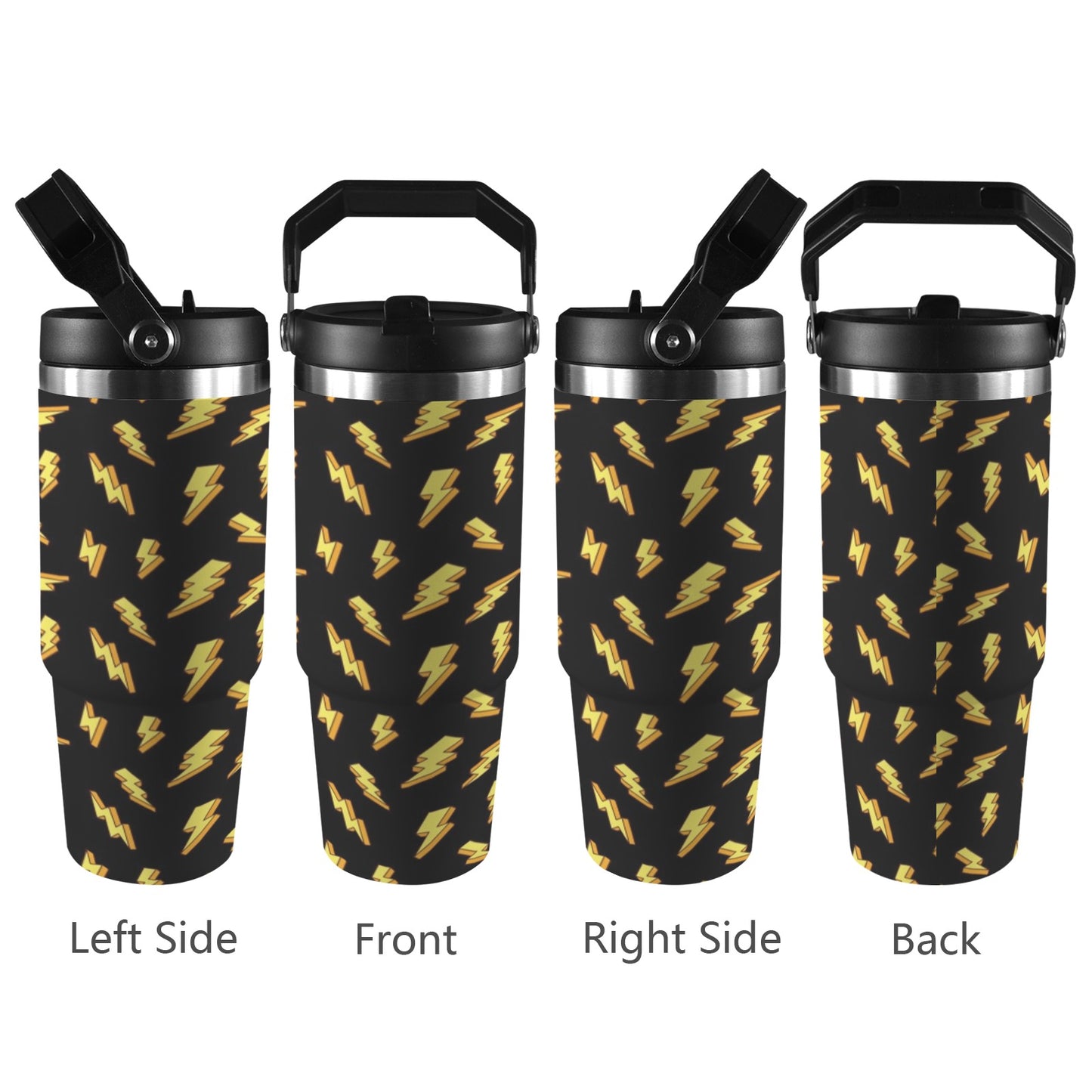 Lightning Bolts - 30oz Tumbler with Top Handle