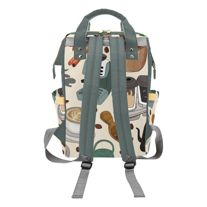 All The Coffee - Multifunction Backpack Multifunction Backpack Coffee