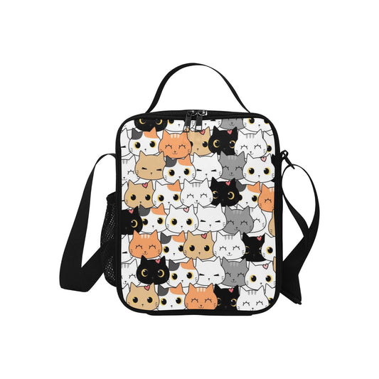 Cute Cartoon Cats - Crossbody Lunch Bag for Kids