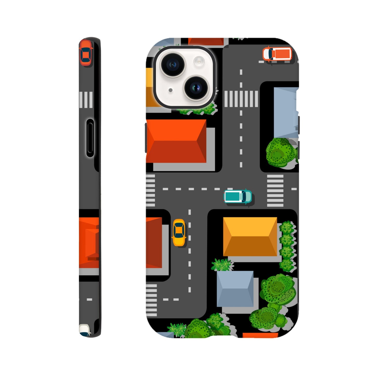 Road Map - Phone Tough Case iPhone 14 Plus Phone Case Globally Fulfilled