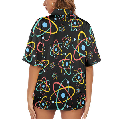 Atoms - Womens Hawaiian Shirt