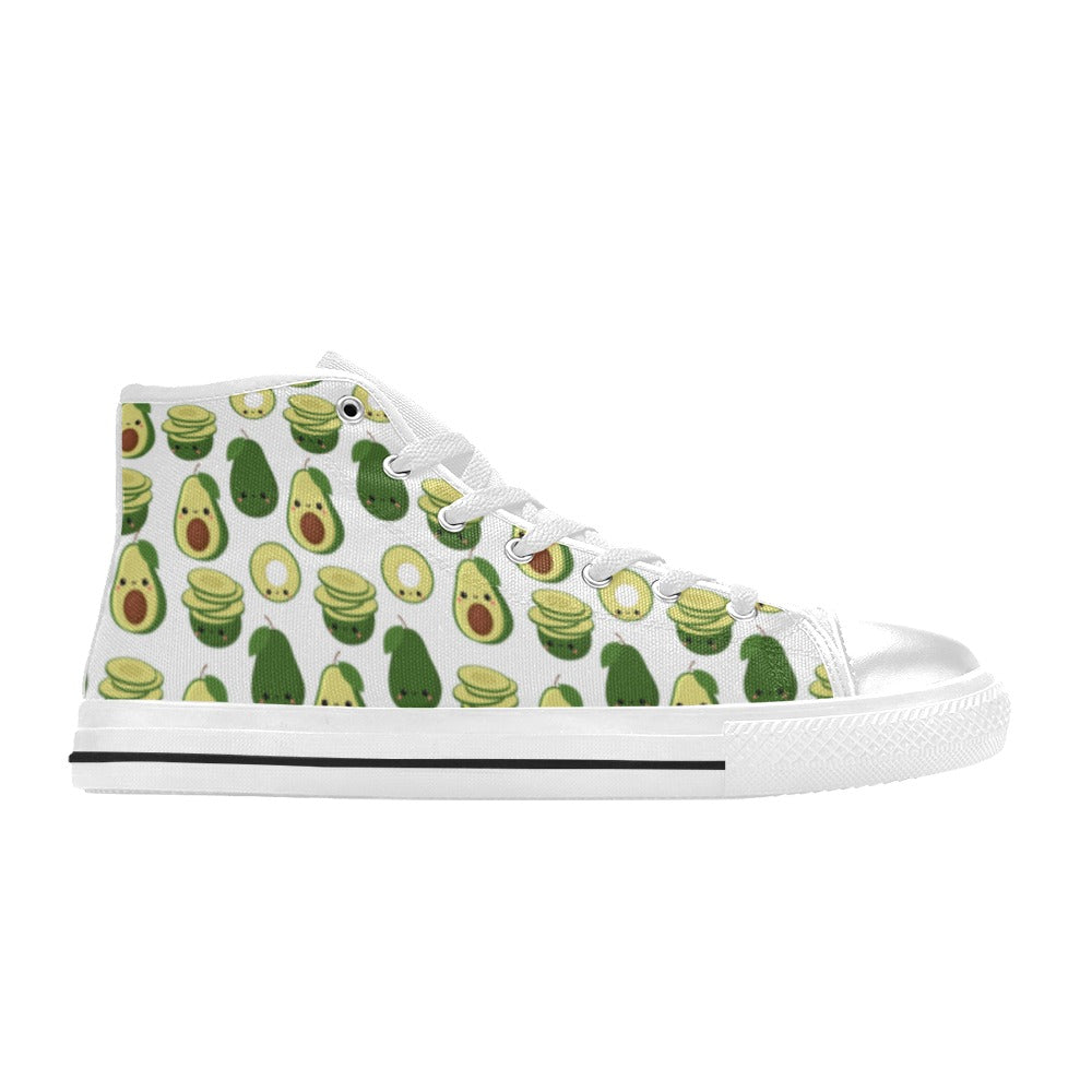 Cute Avocados - Women's High Top Canvas Shoes