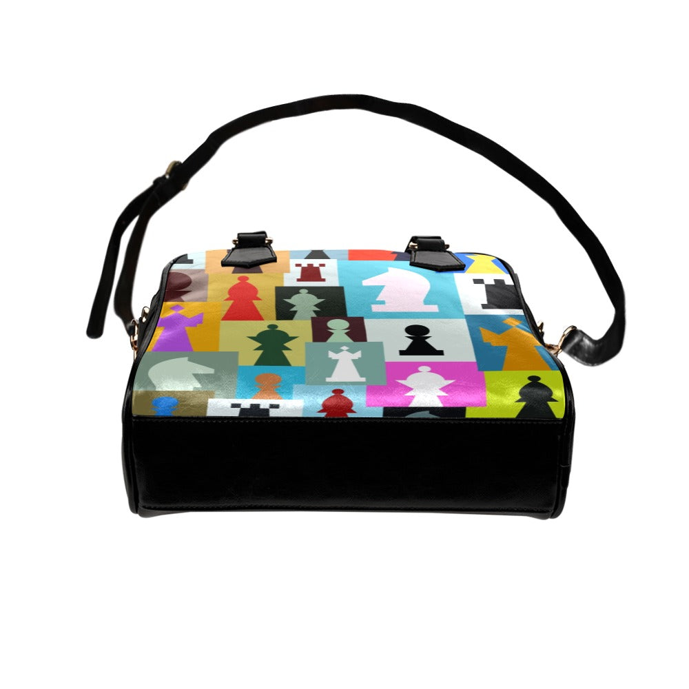 Colourful Chess - Shoulder Handbag